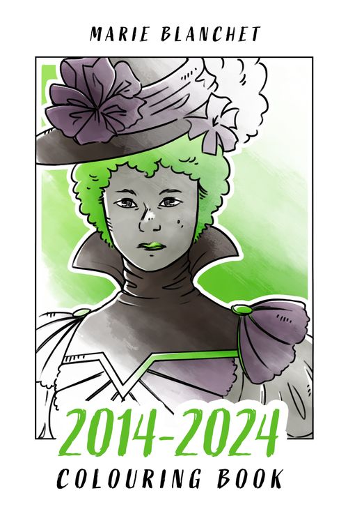Cover for the 2014-2024 Colouring book