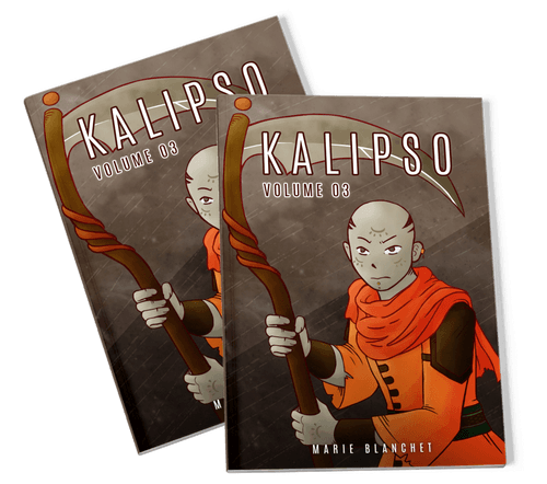 Couverture du volume 3 de la bande dessinée Kalipso de Marie Blanchet